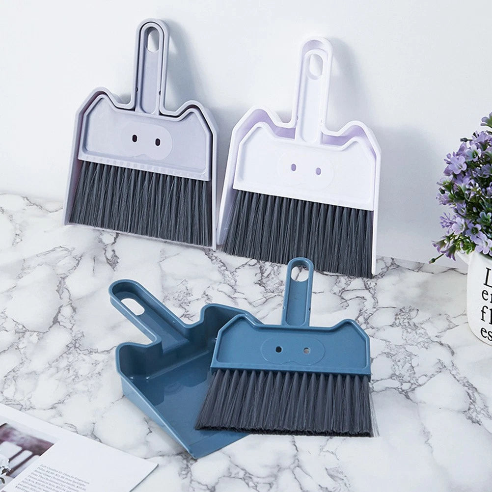 2 Sets Keyboard Cleaning Brush Broom With Scoop Desktop Cleaning Brush-