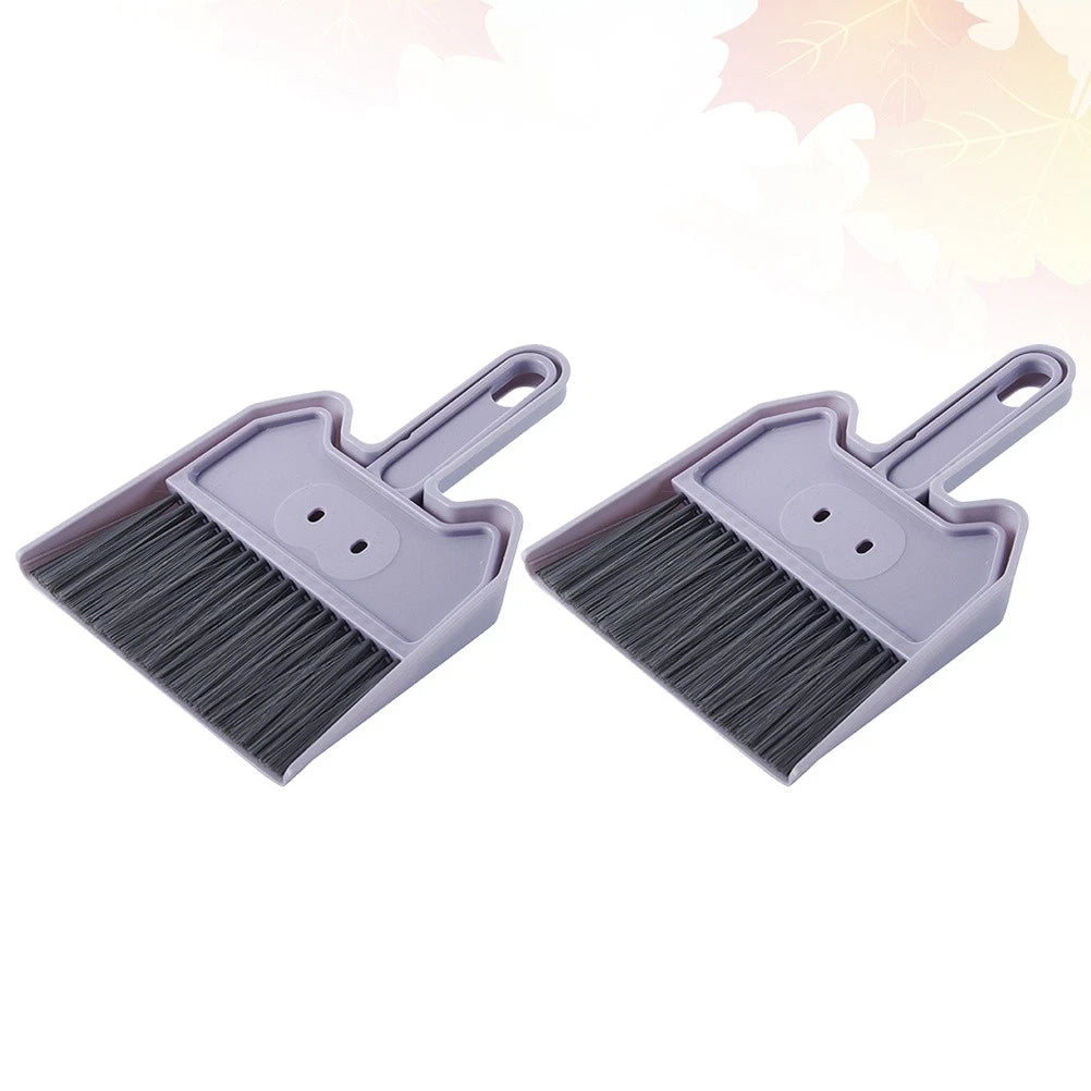 2 Sets Keyboard Cleaning Brush Broom With Scoop Desktop Cleaning Brush-