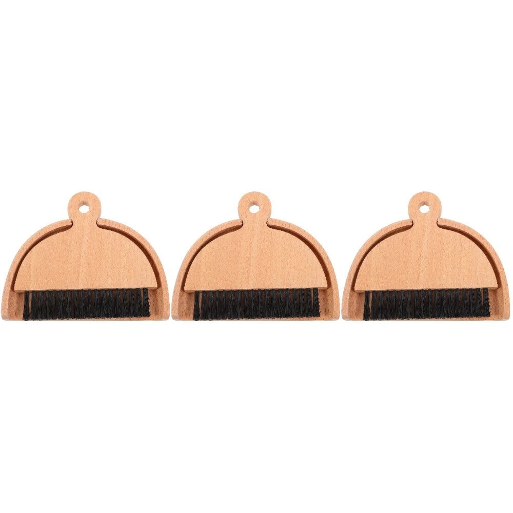 3 Sets Mini Dustpan and Broom Set, Cartoon Small Broom and Dustpan,-