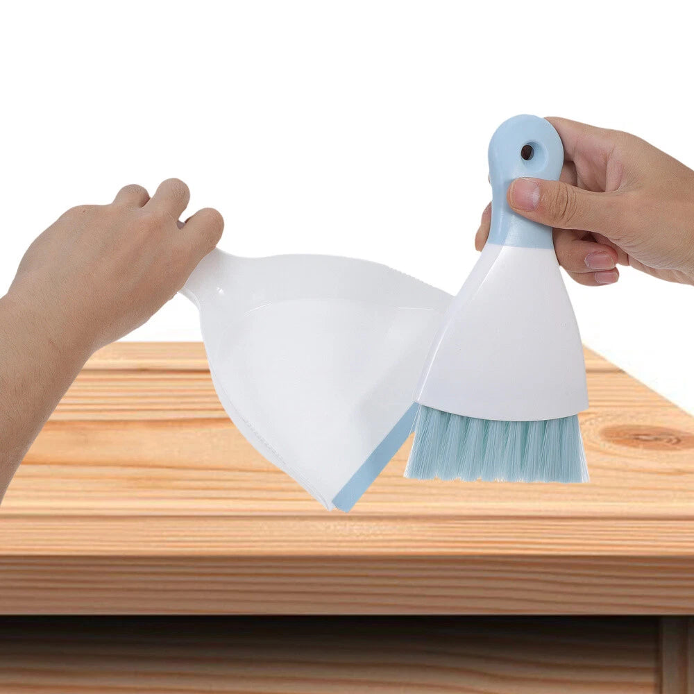 3 Piece Small Broom with Dustpan Set, 4 Piece Dustpan and-