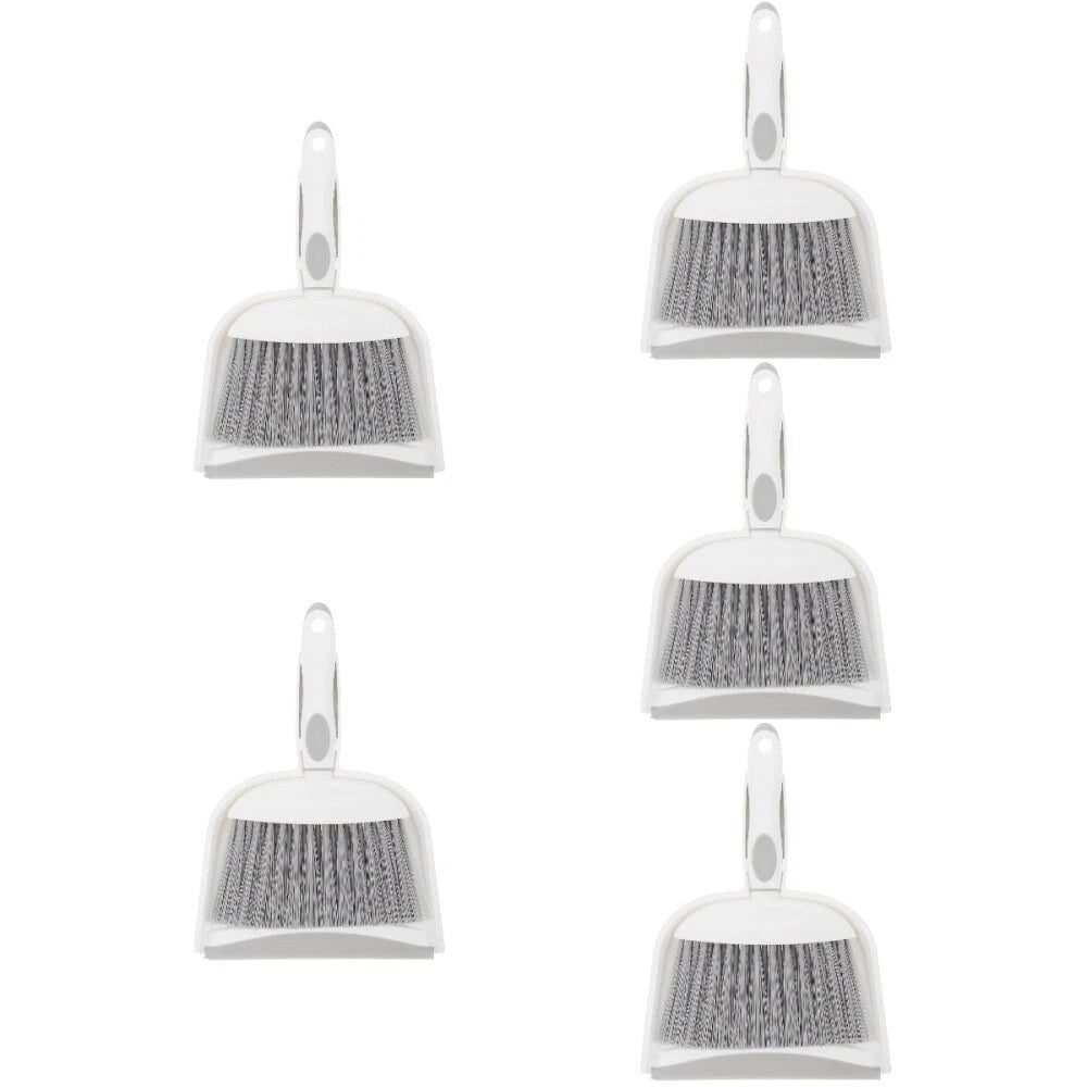 5 Sets Table Cleaning Brush and Dustpan Set for Home, Small Broom-