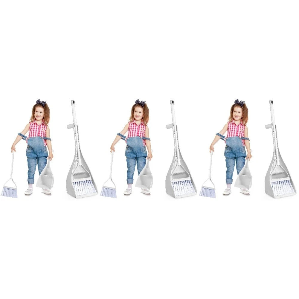 3 Sets Mini Broom Dusting Hand Broom Small Dust Pan Compact Desktop-