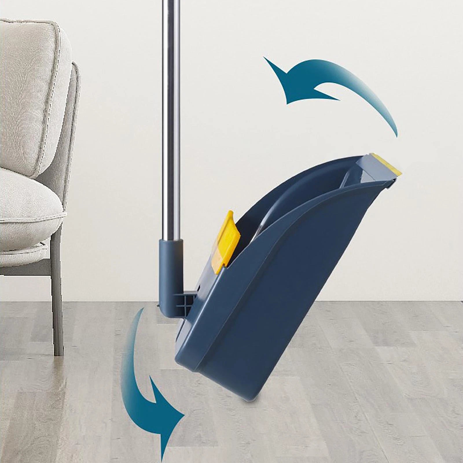 1pcs Broom and Dustpan Set for Home Broom Rotating Head Dustpan