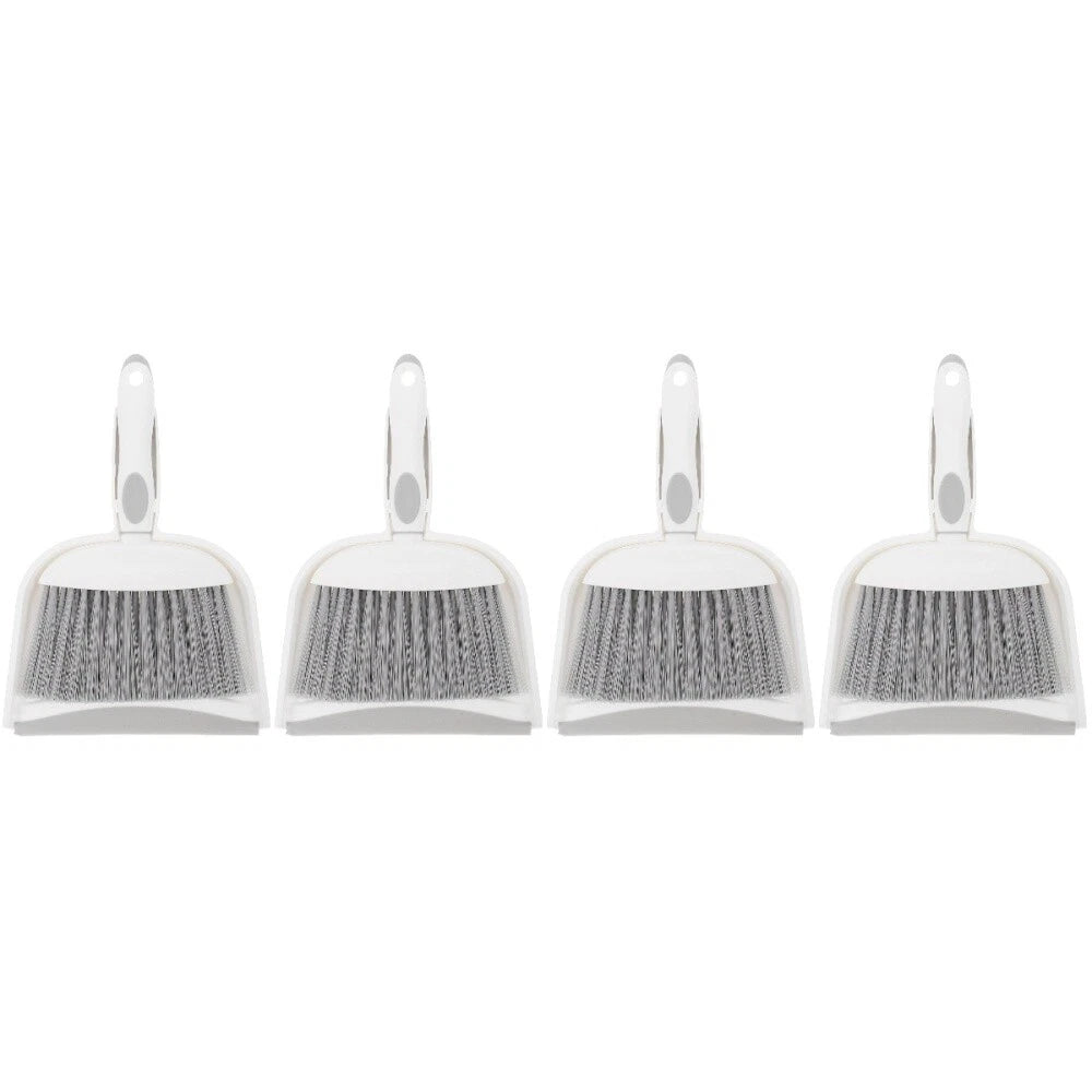 4 Sets Table Cleaning Brush and Dustpan Set, Small Broom for Home-