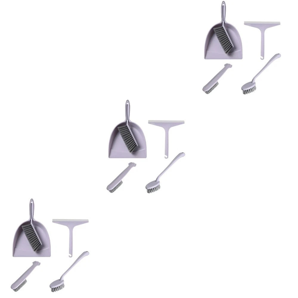 3 Pieces Broom Dustpan Child Brush for House Mini Cleaning Table