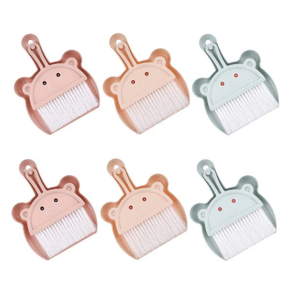 6 Sets Desktop Cleaning Broom Table Brush and Dustpan Mini Small