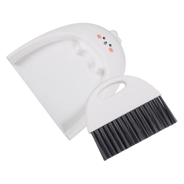 3 Sets Mini Dustpan and Broom Set, Cartoon Small Broom and-