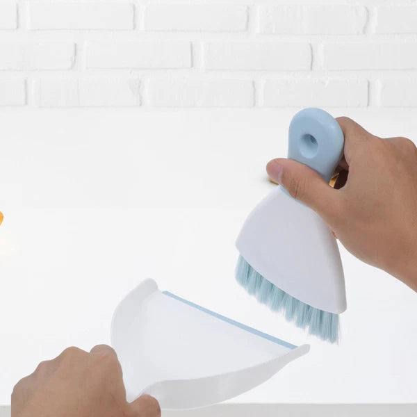 2 Piece Mini Dustpan and Brush Set, 4 Piece Small Broom and-