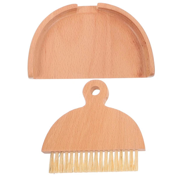 4 Sets Mini Dustpan and Broom Set, Cartoon Small Broom and Dustpan,-