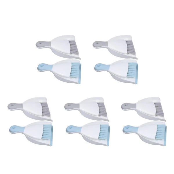 5 Piece Small Broom with Dustpan Set, 4 Piece Dustpan and-