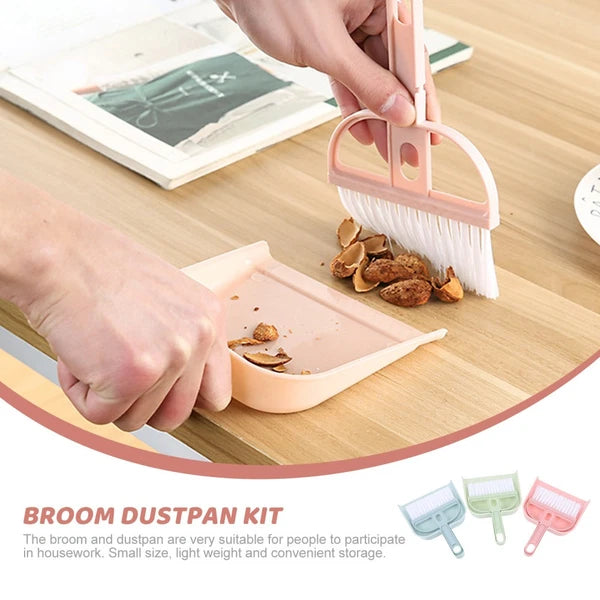6 sets cleaning artifact set sweeping brush children's broom dustpan-