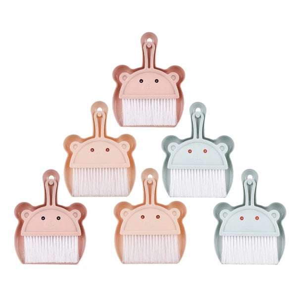 6 Sets Desktop Cleaning Broom Table Brush and Dustpan Mini Small