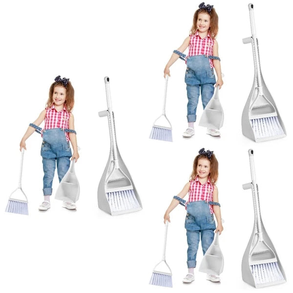 3 Sets Mini Broom Dusting Hand Broom Small Dust Pan Compact Desktop-