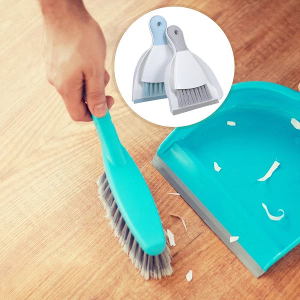 2 Piece Mini Broom and Dustpan Set, 4 Piece Small Dustpan --