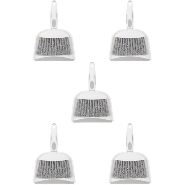 5 Sets Table Cleaning Brush and Dustpan Set for Home, Small Broom-