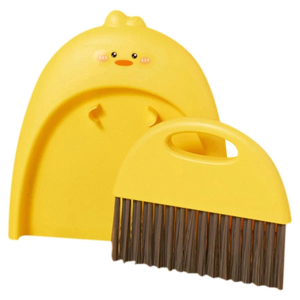 3 Sets Small Broom and Dustpan, Cleaning Kit, Cartoon Sweeper with-