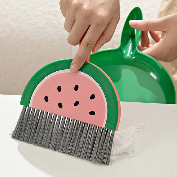 2 PCS Fruit Mini Broom Set Small Sweeping Brush For Countertop Child Office-
