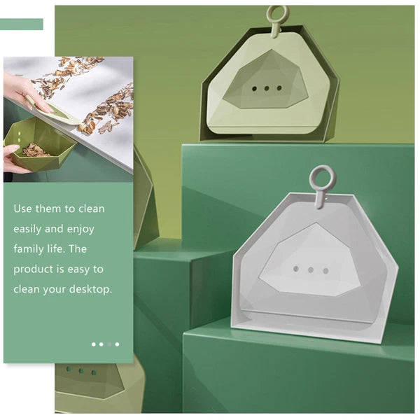 2 Sets Mini Broom Child Compact Dustpan Multi Function Mini Dustpan-