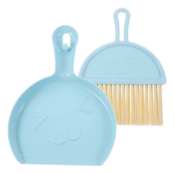 3 Sets Mini Dustpan and Brush Set, Small Broom and Dustpan,-