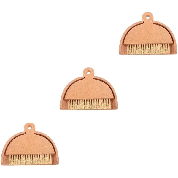 3 Sets Keyboard Cleaning Broom, Dustpan, Table Brush Set, Dining Table,-
