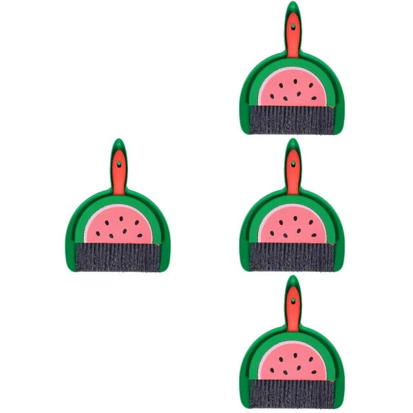 4 Sets Container Machine Desktop Broom Set Dinnerware Set Carpet-