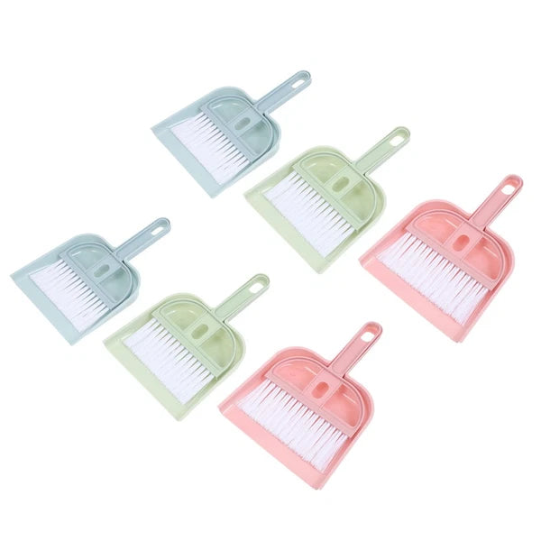 6 Sets Cleaning Artifact Set Hand Sweeper And Scoop Sweeping Brush-