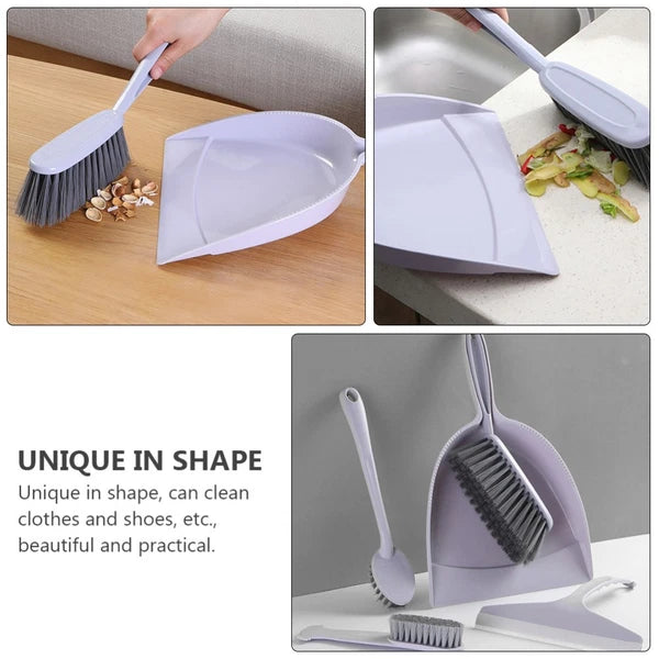 2 Pack Broom Dustpan Child Mini Brooms Small Cleaning Brush for Desk