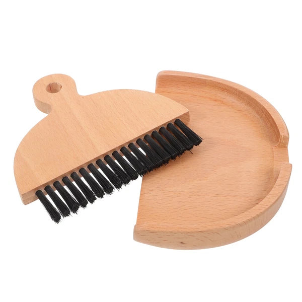 2 Sets Small Broom and Dustpan Cleaning Kit. cartoon sweeper with-
