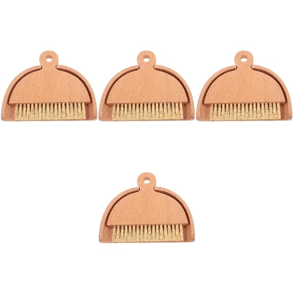 4 Sets Keyboard Cleaning Broom, Dustpan, Table Brush Set, Dining Table,-