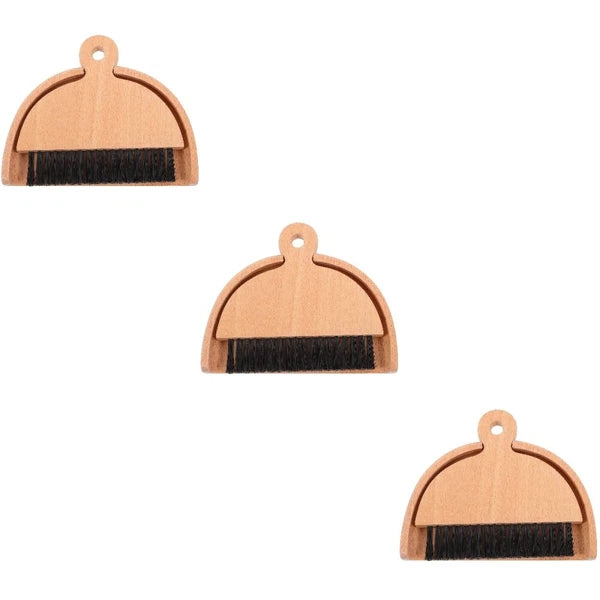 3 Sets Mini Dustpan and Broom Set, Cartoon Small Broom and Dustpan,-