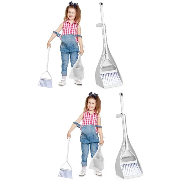 2 Sets Small Broom Dust Pan Portable-