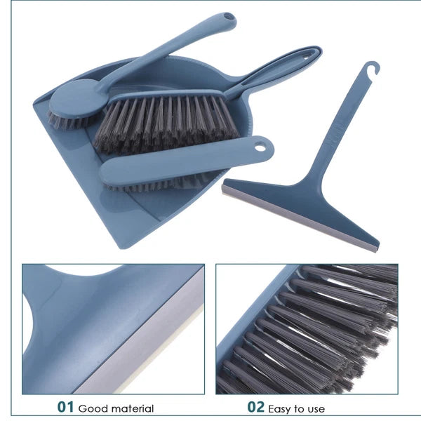 4 Sets Mini Broom Set Desktop Brush Set Table Top Dust Broom And Dustpan-