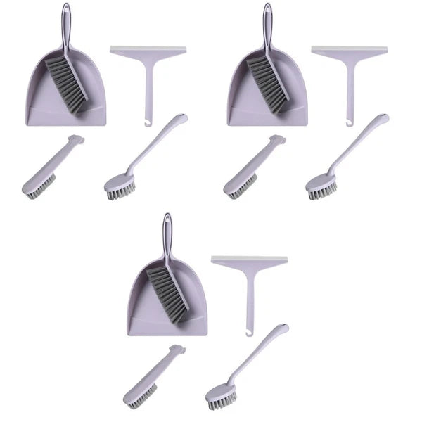 3 Pieces Broom Dustpan Child Brush for House Mini Cleaning Table