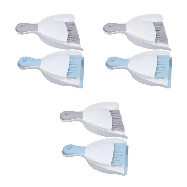 3 Piece Small Broom with Dustpan Set, 4 Piece Dustpan and-