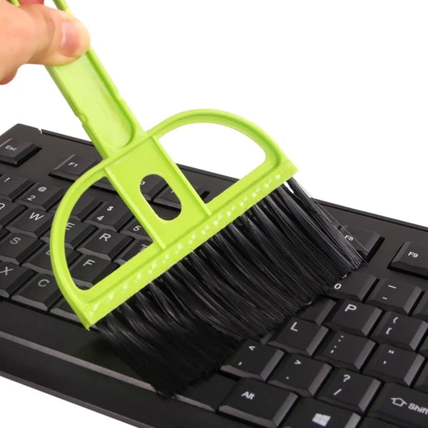 6 sets keyboard cleaning mini broom with dustpan keyboard cleaning brush-