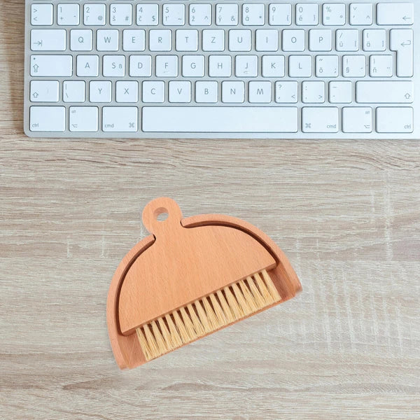 4 Sets Keyboard Cleaning Broom, Dustpan, Table Brush Set, Dining Table,-