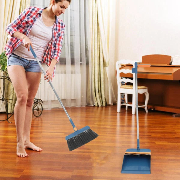 3 Sets Dust Remover Handling Household Broom And Dustpan Set Sweeping Kit-