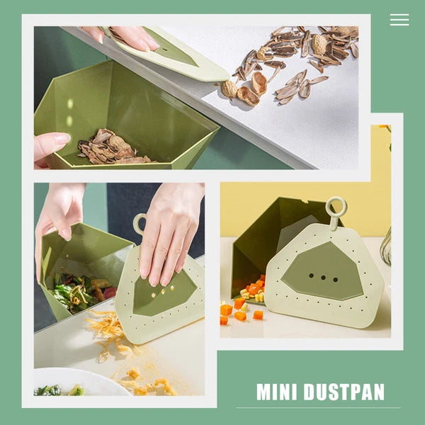 2 Sets Mini Broom Child Compact Dustpan Multi Function Mini Dustpan-