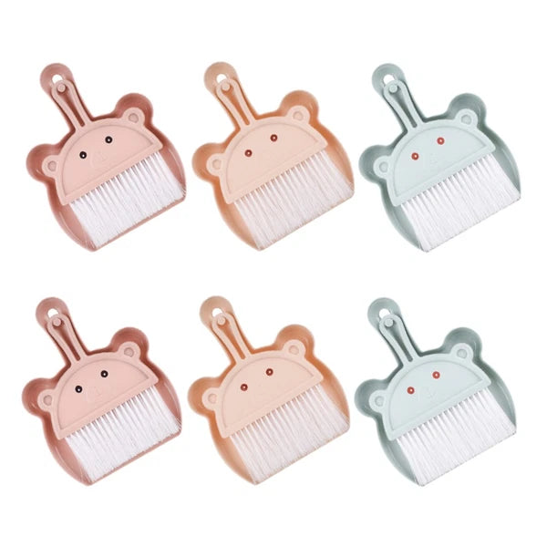 6 Sets Desktop Cleaning Broom Classroom Supplies Small Dustpan and Brush