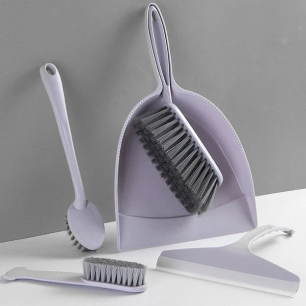 2 Pack Broom Dustpan Child Mini Brooms Small Cleaning Brush for Desk