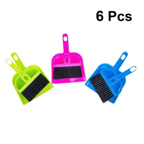 6 Sets Keyboard Cleaning Small Cleaning Brush Desktop Mini Broom-