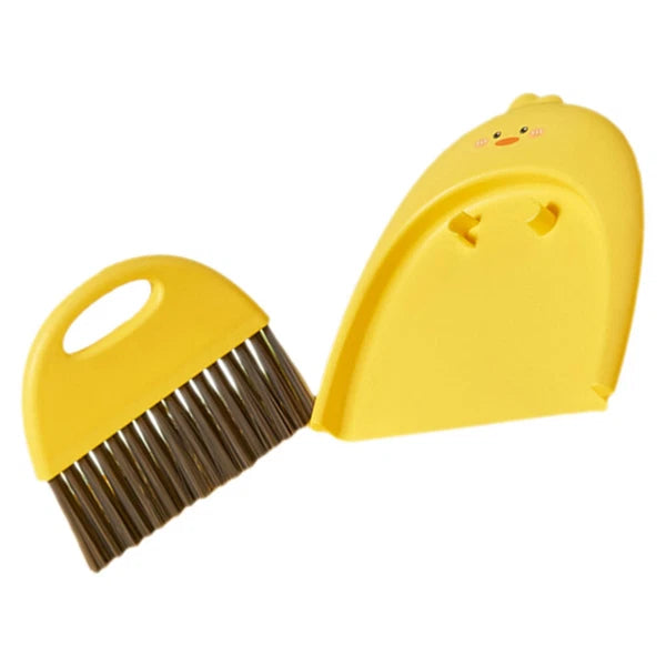 2 Sets Dustpan and Brush Set, Small Mini Scrubber, Dustpan,-