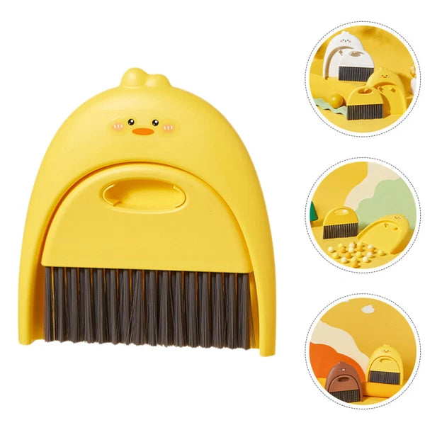 2 Sets Dustpan and Brush Set, Small Mini Scrubber, Dustpan,-