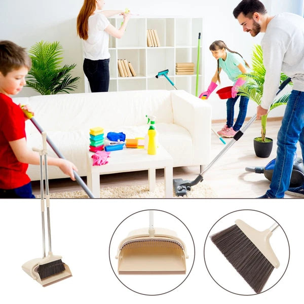 Broom Dustpan Set Office Broom Set For Home Home Cleaning Supplies-