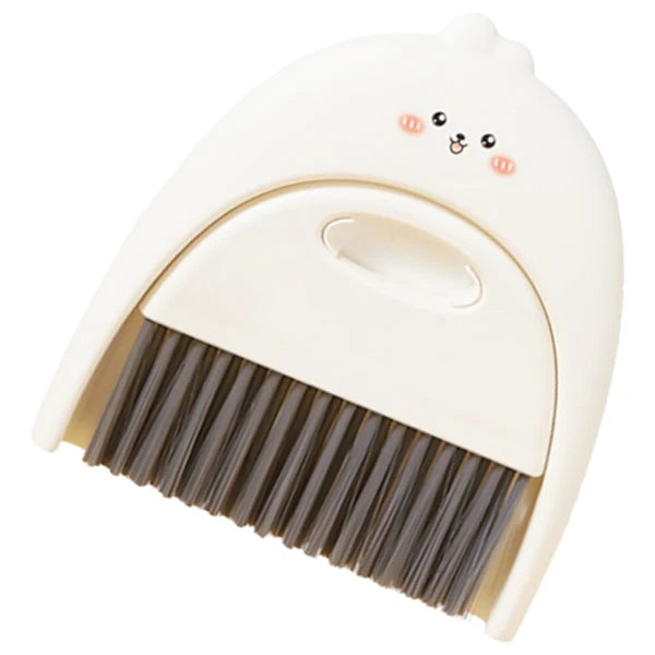 4 Sets Mini Dustpan and Broom Set, Cartoon Small Broom and-