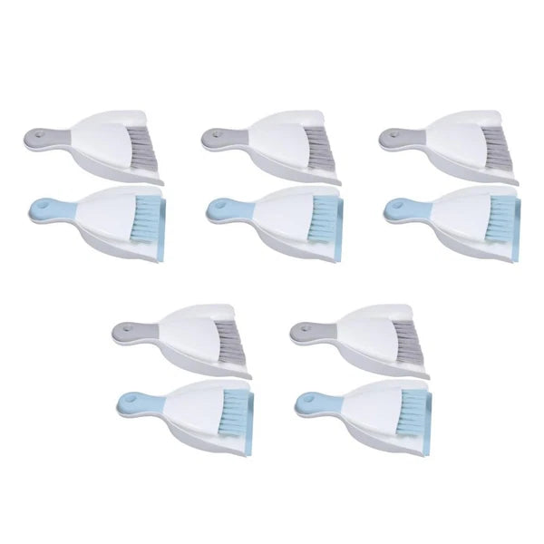 5 Piece Small Broom with Dustpan Set, 4 Piece Dustpan and-