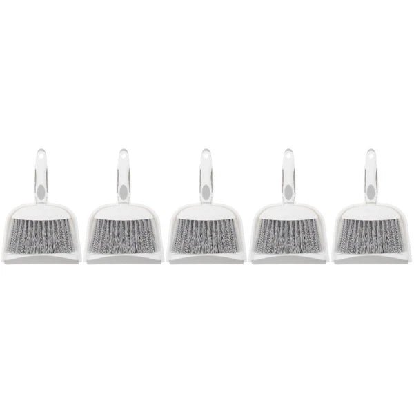 5 Sets Table Cleaning Brush and Dustpan Set for Home, Small Broom-