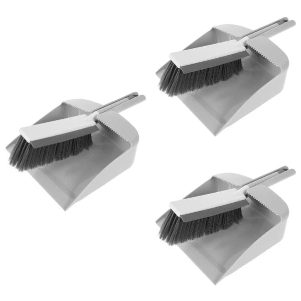 3 Sets Small Broom and Dust Cleaning Kit Portable Table Brush Set-