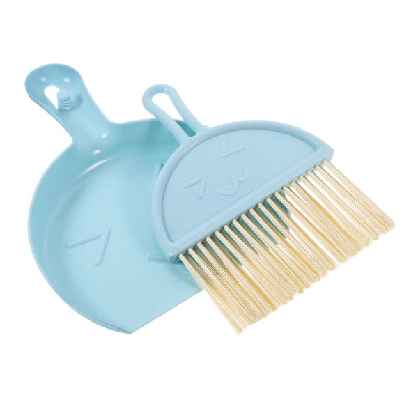 3 Sets Mini Dustpan and Brush Set, Small Broom and Dustpan,-