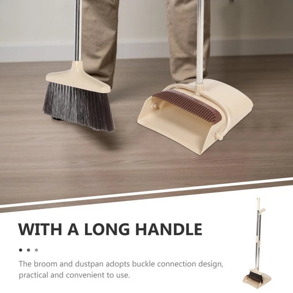 Broom Dustpan Set Office For Hair Cleaning Dust Tub Cleaning-